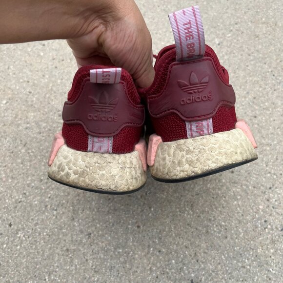 Adidas NMD R1 Collegiate Burgundy Runners Women’s Athletic Sneakers blokecore - Picture 11 of 14